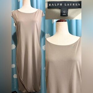 Ralph Lauren Black label nude sheath dress